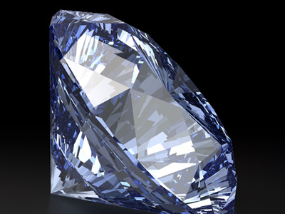 Blue Vector Diamond 3d editor illustrator tutorial vector diamond
