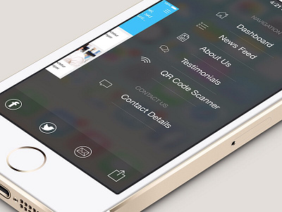 IOS7 Style Slide Navigation