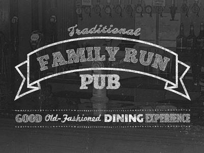 Vintage Chalk Style Pub Website