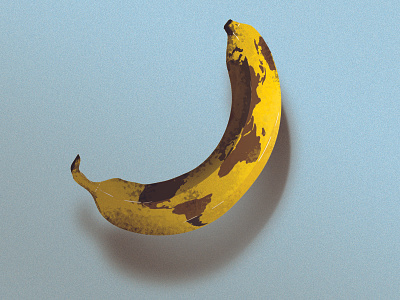 Rip Terry Jones banana cosmos design enviroment fruit illustration monty python rip terry jones world worldmap