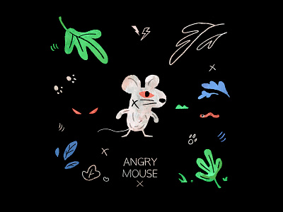 Angry Mouse book character design digital drawing illustration mouse