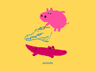 Artist Hippo animals art artist design drawing friends hippo illustration