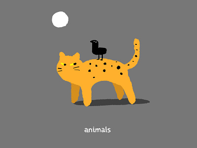 Friends animals art cat design drawing illustration