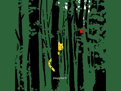 the cat in the forest