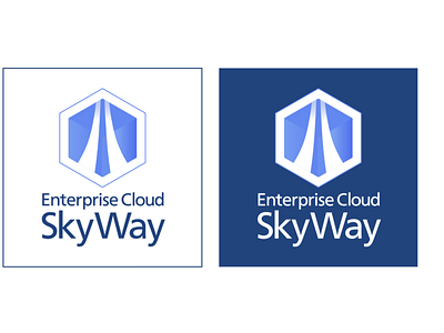 ECL2.0_SkyWay Service Icon branding cloud app design flat icon illustration logo minimal typography vector web app design