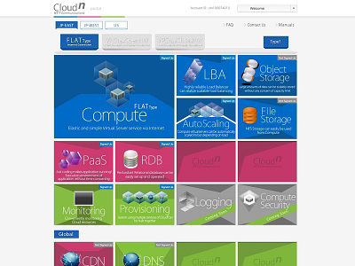 NTT Communications Cloudn Portal Website Design