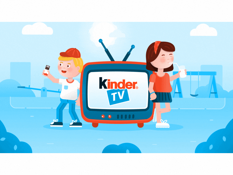 Kinder TV - Main Title children chocolate kids milk music opener party television title tv