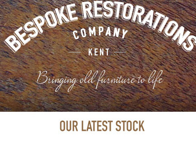 Bespoke Restorations branding design e commerce furniture logo typography website wood