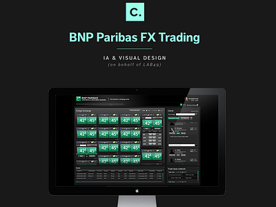 Project Views application bank foreign exchange fx interface design trading ui
