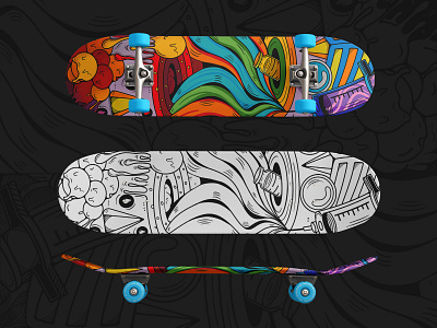 Skateboard illustration illustration skateboard illustration
