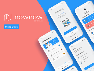 Now Now Insurance Branding & UX/UI