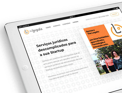 The Legals - Site branding design direito graphic design logo startup ui web