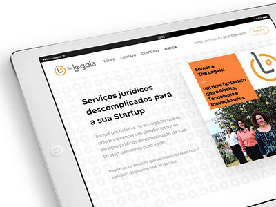 The Legals - Site branding design direito graphic design logo startup ui web