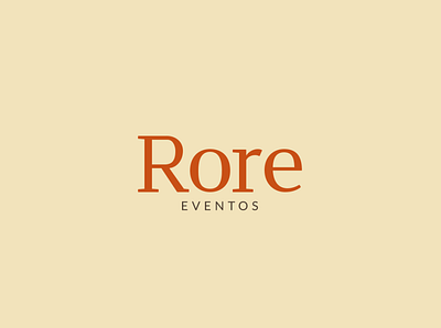 Rore Eventos - Brand branding graphic design logo