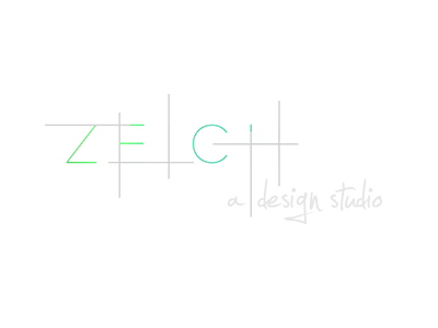 New logotype of ZEICH, Cologne green lightgrey lines logo logotype neon redesign white zeich zeich.ma