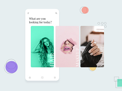 Salon Concept Based UI Design 17seven application appointments beauty salon booking cards cards design cardui concept concept design design mobile app mobile ui salon salonapp ui uidesign userinterface