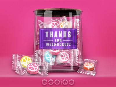 Thank You Webmockupz candy debut dribbble eshine sugar thanks