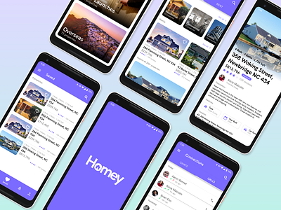 Homey – The Real Estate App app design freelance ui ui ux