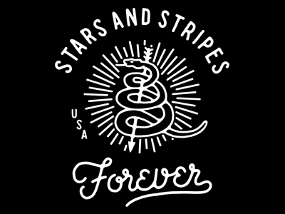Stars and Stripes hand lettered hand lettering hand type illustration lettering type typography