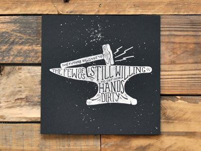 The Future Screen Print hand lettering illustration lettering typography
