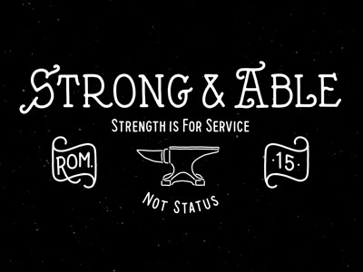 Strong & Able branding hand lettering lettering type typography