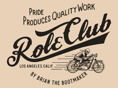 Role Club branding hand lettering lettering type typography