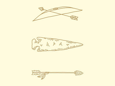 Flint arrow arrowhead bow illustration mollyjogger
