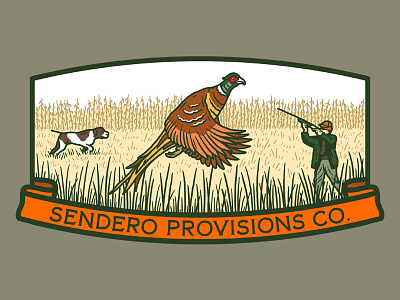 Bird Hunter bird hunter hunting illustration pheasant sendero