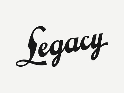 Legacy WIP hand lettering illustration lettering