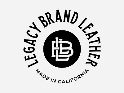 Legacy Brand Leather Badge badge hand lettering leather legacy lettering monogram stamp