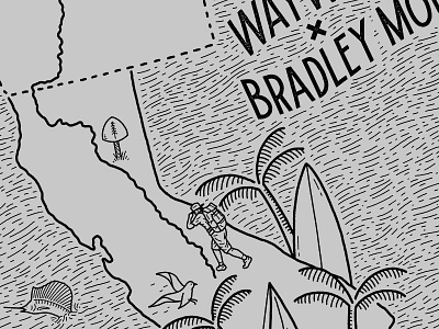 PCT Bandana bradley mountain california illustration pacific crest trail washington wayward