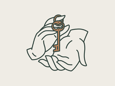 Key hands illustration key
