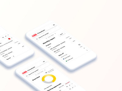 Timesheet app app design sketchapp ui ux