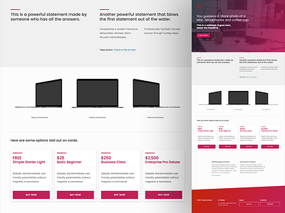 Landing Page Prototype Kit boilerplate landing page prototype kit