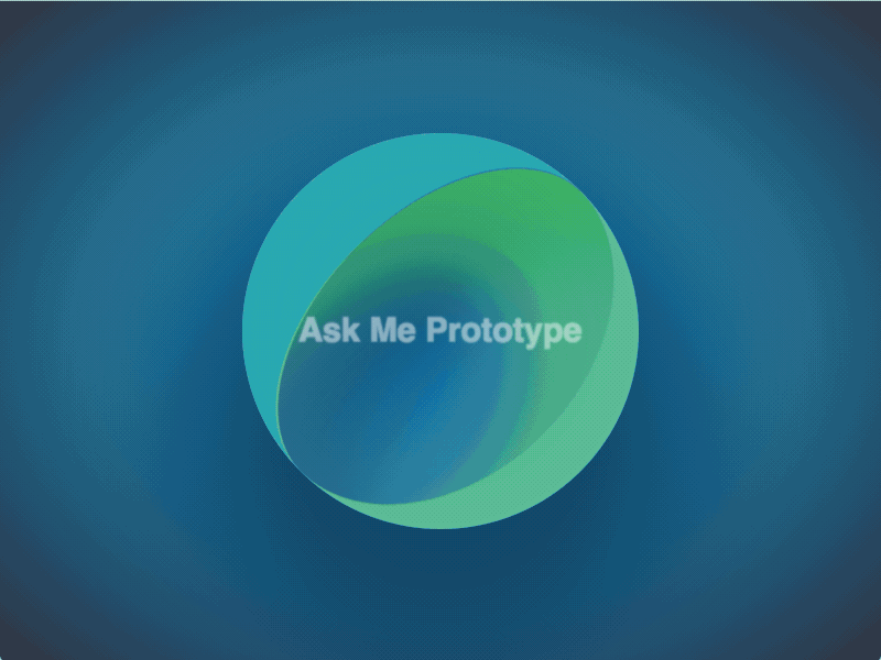 Ask Me Prototype animation prototype ui