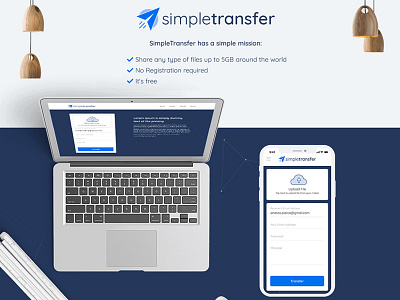 Simpletransfer Web App UI-UX