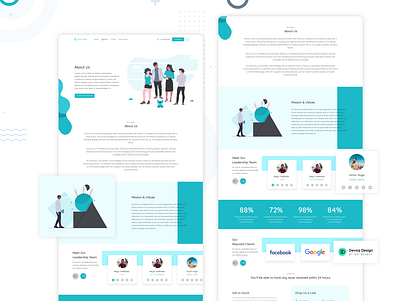 Corporate About Us UI Freebie about about us clean corporate creative eye catching freebie freebie xd graphic design illustrator professional vector