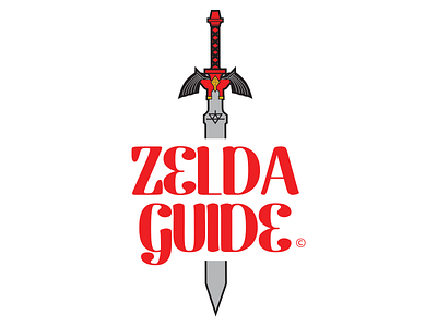 Zelda Guide 30 day logo challenge gamer sword video games zelda zelda guide