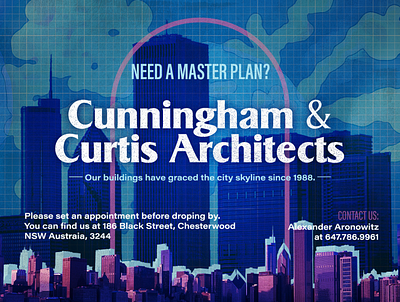 Cunningham & Curtis Architects ad architecture banner canva