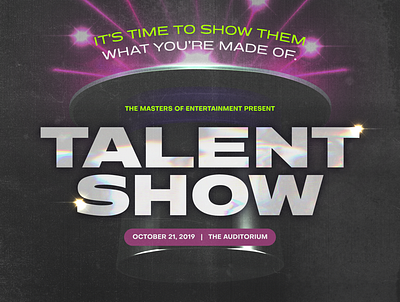 Talent Show ad banner canva entertainment magic magician poster talent talent show