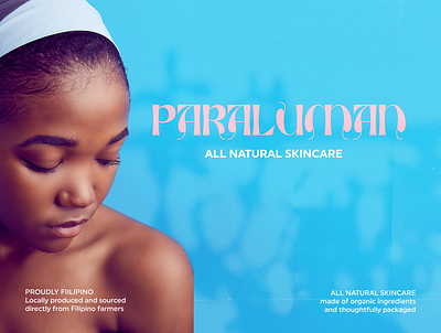 Paraluman ad banner canva design poster skin skincare store woman