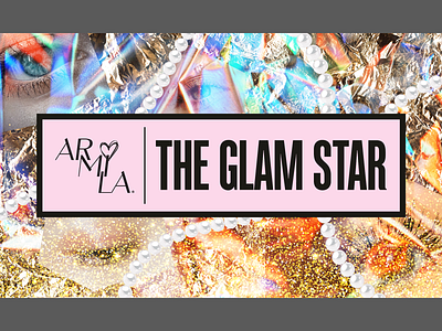 The Glam Star Eyeshadow Palette canva cosmetics design eyeshadow girly glamorous makeup packaging painting photoshop sephora