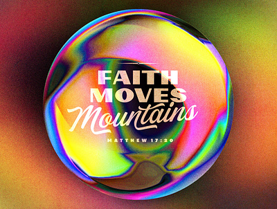Faith Moves Mountains ad banner bible canva design faith poster quote religion