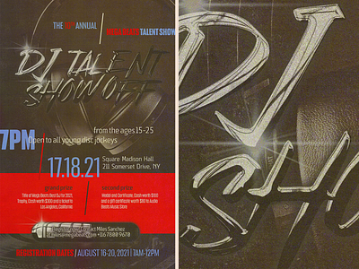 DJ Talent Show Off banner canva contest dj event music poster poster design prizes