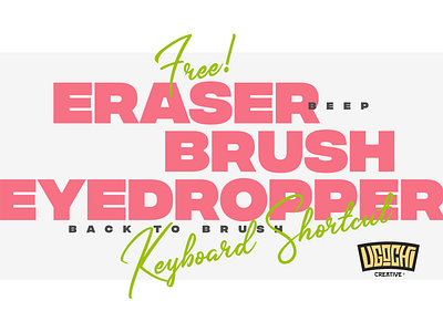 Eraser/Brush/Eyedropper Hotkey - FREE! cintiq didgital artist digital painting drawing tablet free huion kamvas recources wacom workflow xp pen