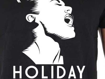 Holiday billie holiday illustration music retro singers tshirt