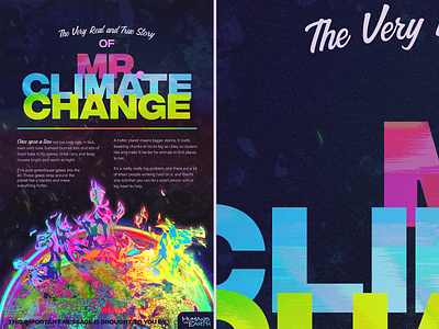mr climate change ad banner canva clean climate change design earth environment global warming planet poster weather