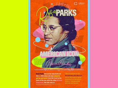 rosa parks ad america banner canva civil rights design high school history poster school