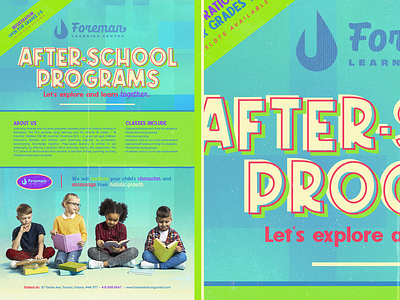 After School Programs canva kids poster school