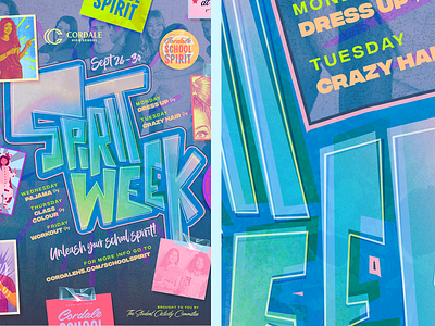 Spirit Week canva club design event high school poster spirit students